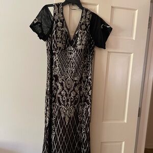 Petite plus evening gown
